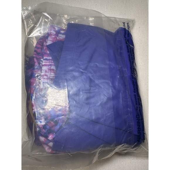 Kim Gravel x Swimsuits For All Scoop Neck Tankini Set w/Bike Short Sz 8 Purple - Picture 5 of 6